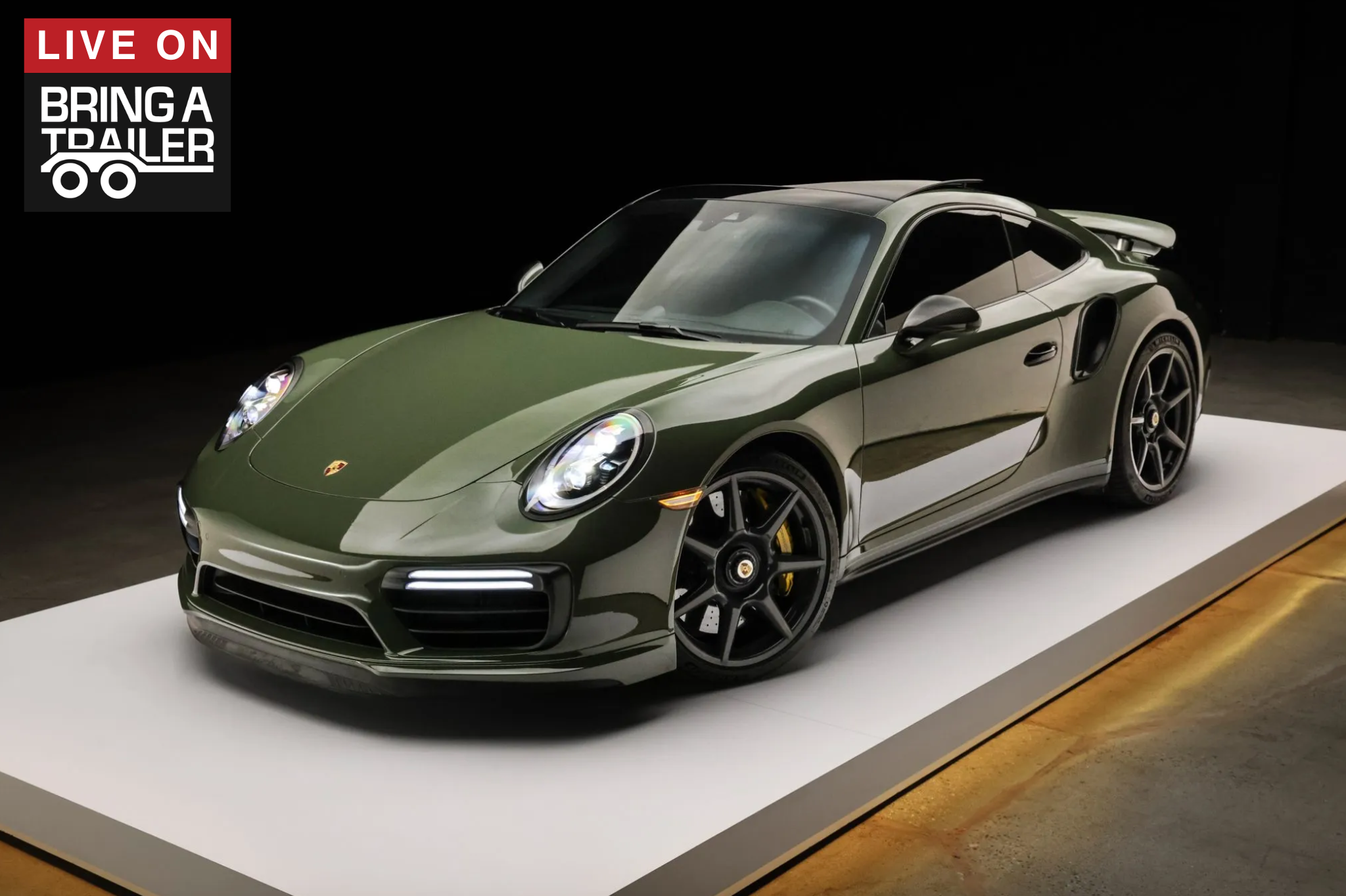 Black Olive 2019 Porsche 911 Turbo S Coupe