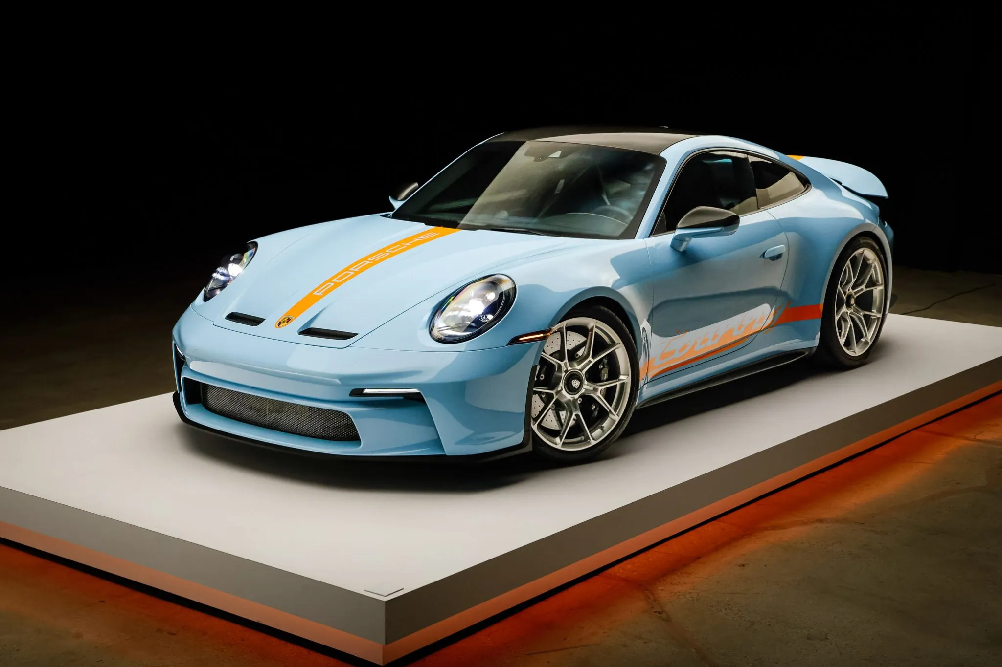 752-Mile Gulf Blue 2023 Porsche 911 GT3 Touring 6-Speed