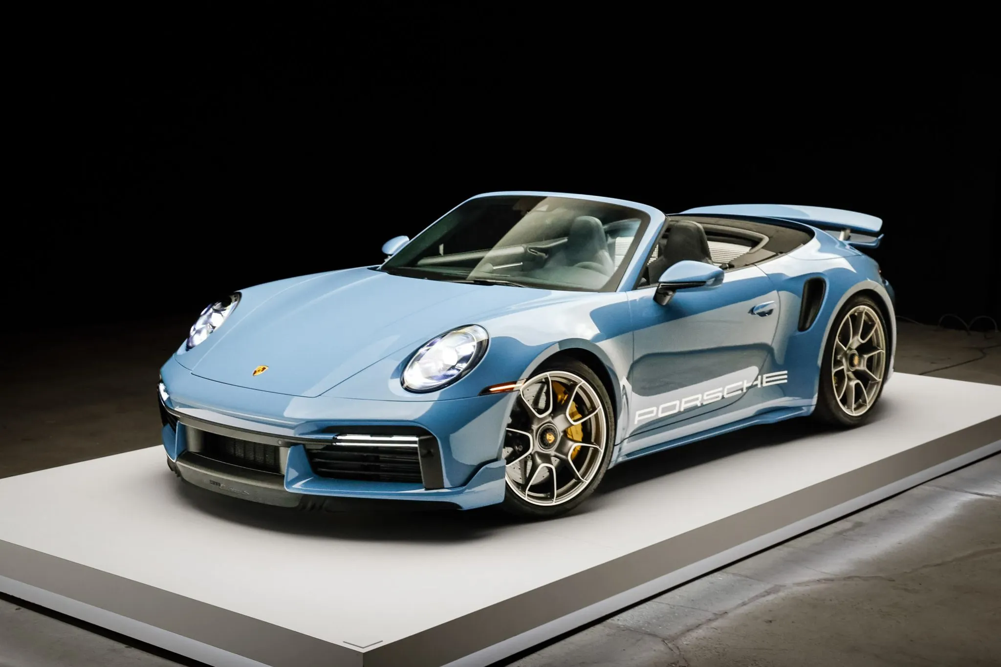 Nashy Blue 2025 Porsche 911 Turbo S Cab